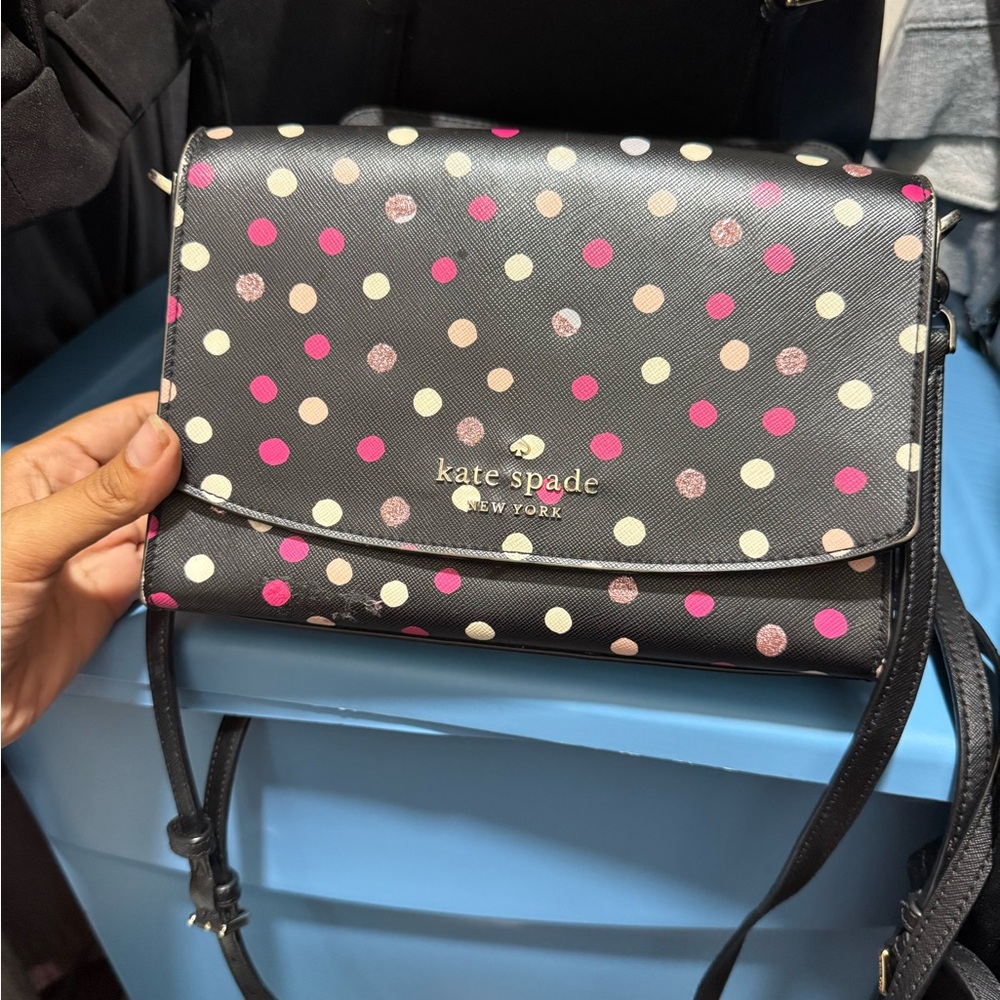 Kate Spade Black and Pink Crossbody Bag